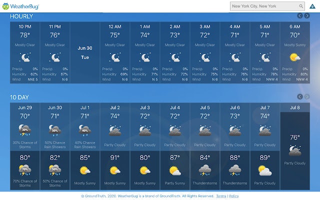 weather bug WBGT alert monitoring