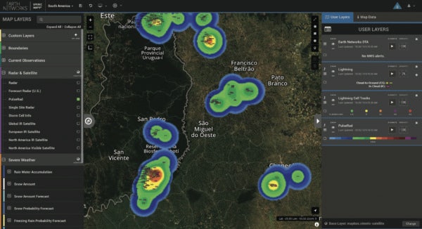 Earth Networks lightning data