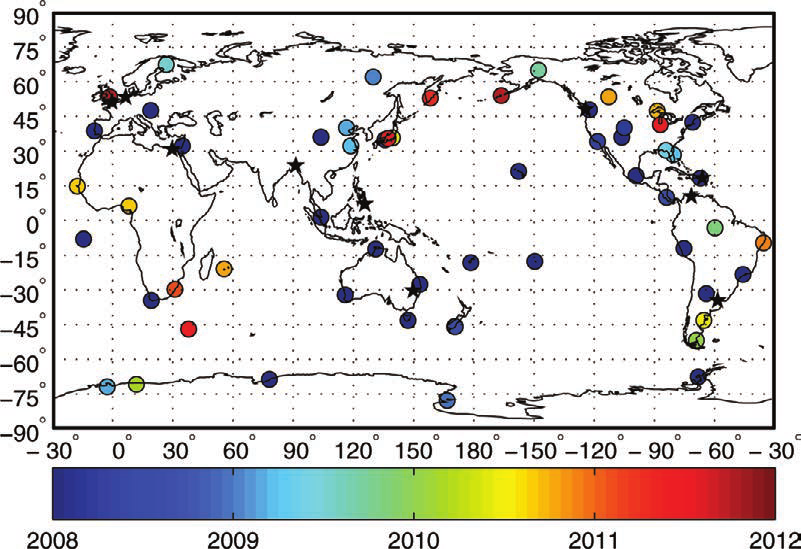 WWLLN Lighting Sensors