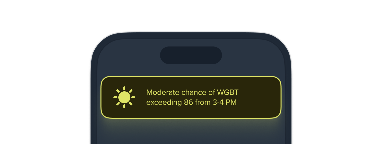 WBGT alert