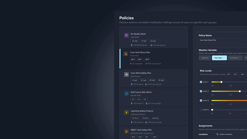 Weather Policy Management